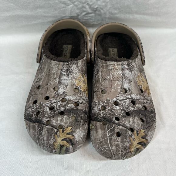 Corcs Classic fleece lined hunter camo print realtime Edge Clogs Unisex - Picture 2 of 6